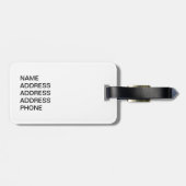 バスケッ最高のトルの得点選手 ラゲッジタグ (裏面横)