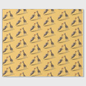 バスケッ最高のトルの得点選手 ラッピングペーパー (フラット)