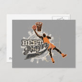 バスケッ最高のプ選手Tシャツ&ギフト ポストカード (正面/裏面)