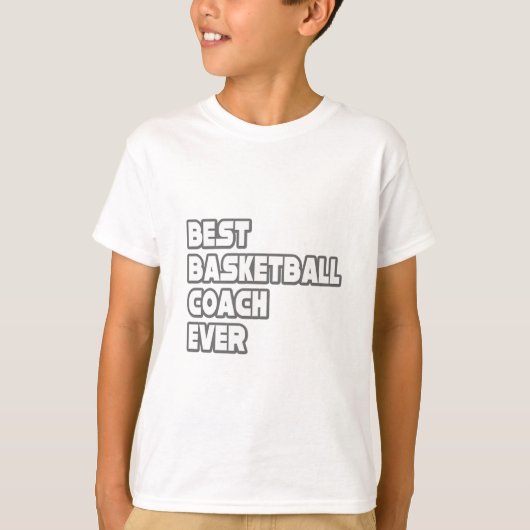 バスケッ最高のボールコーチ Tシャツ (正面)
