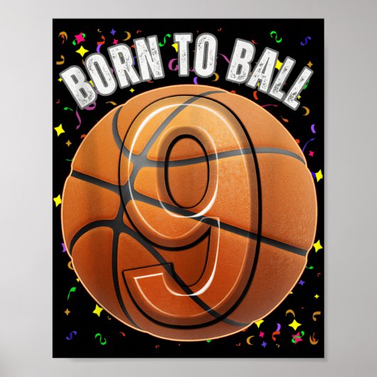 バスケッ生まれトル第9誕生日9女子ボーイキッドへ ポスター (正面)