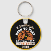 バスケッ生まれボー遊ルに対して キーホルダー (裏面)