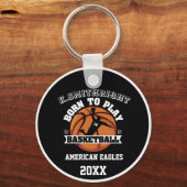 バスケッ生まれボー遊ルに対して キーホルダー (正面)