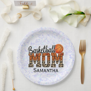 バスケッ誇りを持ったボールママ – コートサイドチャンピオン ペーパープレート