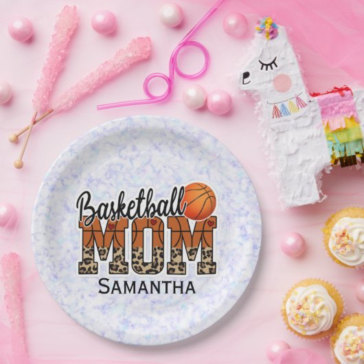 バスケッ誇りを持ったボールママ – コートサイドチャンピオン ペーパープレート (パーティー)