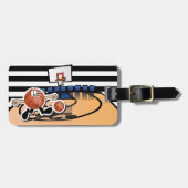 バスケッ間抜けトボール🏀キャラクター ラゲッジタグ (正面横)