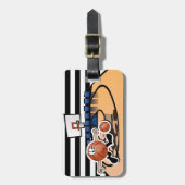 バスケッ間抜けトボール🏀キャラクター ラゲッジタグ (正面縦)