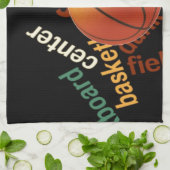 バスケバスケットボールスポーツファナティックス.jpg キッチンタオル (折り畳み)