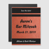 バスケバー（ユダヤ教の）バル・ミツバーマグネット（封筒つき） (正面/裏面)