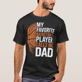 バスケパパ 私の好きなバスケットボール選手は私のことをパパと呼ぶ Tシャツ