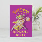 バスケパーソナライズされたットガール誕生日カード シーズンカード (スタンド正面)