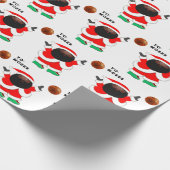 バスケパーソナライズされたットクリスマス ラッピングペーパー (角)