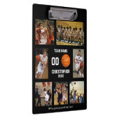 バスケパーソナライズされたットコラージュ クリップボード (右)