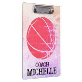 バスケパーソナライズされたットコーチ クリップボード (右)