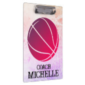 バスケパーソナライズされたットコーチ クリップボード (右)