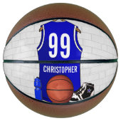 バスケパーソナライズされたットジャージーデザイン バスケットボール (正面)