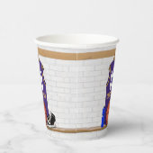 バスケパーソナライズされたットジャージーパープル |金ゴールド 紙コップ (右)