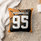 バスケパーソナライズされたットジャージー番号装飾用クッション クッション (ブランケット)