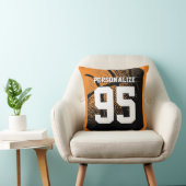 バスケパーソナライズされたットジャージー番号装飾用クッション クッション (椅子)