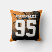バスケパーソナライズされたットジャージー番号装飾用クッション クッション (裏面)