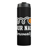 バスケパーソナライズされたットスポーツ熱タンブラーマグ タンブラー (正面)