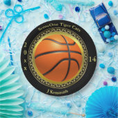 バスケパーソナライズされたットチャンピオンズリーグデザイン ペーパープレート (パーティー)