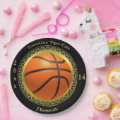 バスケパーソナライズされたットチャンピオンズリーグデザイン ペーパープレート (パーティー)
