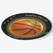 バスケパーソナライズされたットチャンピオンズリーグデザイン ペーパープレート (アングル)
