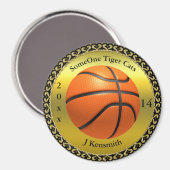 バスケパーソナライズされたットチャンピオンズリーグデザイン マグネット (正面/裏面)