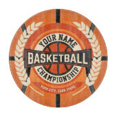 バスケパーソナライズされたットチームプレーカスタムヤーアスリート カッティングボード (正面)