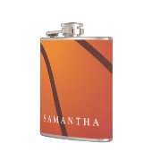 バスケパーソナライズされたットテーマのフラスコ フラスク (左)