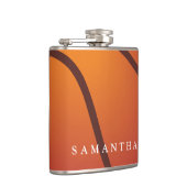 バスケパーソナライズされたットテーマのフラスコ フラスク (右)