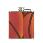 バスケパーソナライズされたットテーマのフラスコ フラスク (裏面)