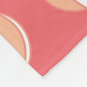 バスケパーソナライズされたットネームコーラルホワイトカスタム フリースブランケット (角)