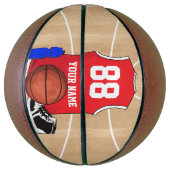 バスケパーソナライズされたットボールのシャツ バスケットボール (縦)