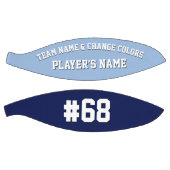 バスケパーソナライズされたットボールの青と白 バスケットボール (パネル)