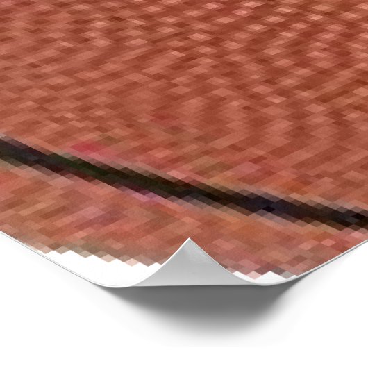 バスケパーソナライズされたットポスター ポスター (角)