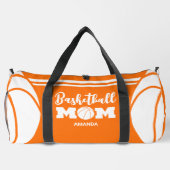 バスケパーソナライズされたットマママママザーズ・デイ ダッフルバッグ (裏面)