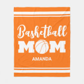 バスケパーソナライズされたットマママママザーズ・デイ フリースブランケット (正面)