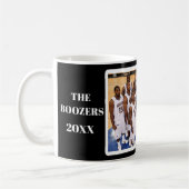 バスケパーソナライズされたー#1コーチのチームフォト コーヒーマグカップ (左)