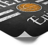 バスケパーティー甘い楽しむおやつ!サインプリント ポスター (角)