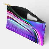 バスケファンキーットパープルとピンクのデザイン アクセサリーポーチ (見開き)