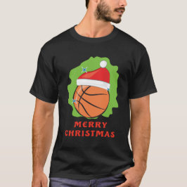 バスケメリーットクリスマス – おもしろい Tシャツ