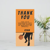 バスケモダンットスポーツ誕生日 サンキューカード (スタンド正面)