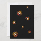 バスケモダンットフォトサンキューコーチカード サンキューカード (裏面)