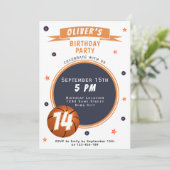 バスケモダンットボールをテーマにしたスポーツ 招待状 (スタンド正面)