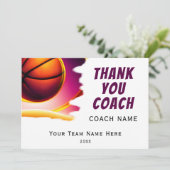 バスケモダンットボールサンキューコーチ サンキューカード (スタンド正面)
