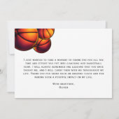 バスケモダンットボールサンキューコーチ サンキューカード (裏面)