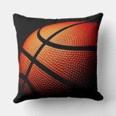 バスケモダンットボールスキンテクスチャパターン クッション (裏面)