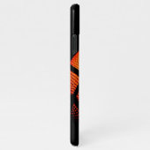 バスケモダンットボールスキンテクスチャパターン iPhoneケース (右側)